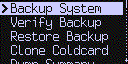advanced menu